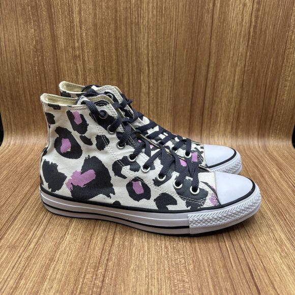 Converse Chuck Taylor All Star Lift High Sneaker Women's 9 Leopard Cheetah Print - Picture 1 of 9
